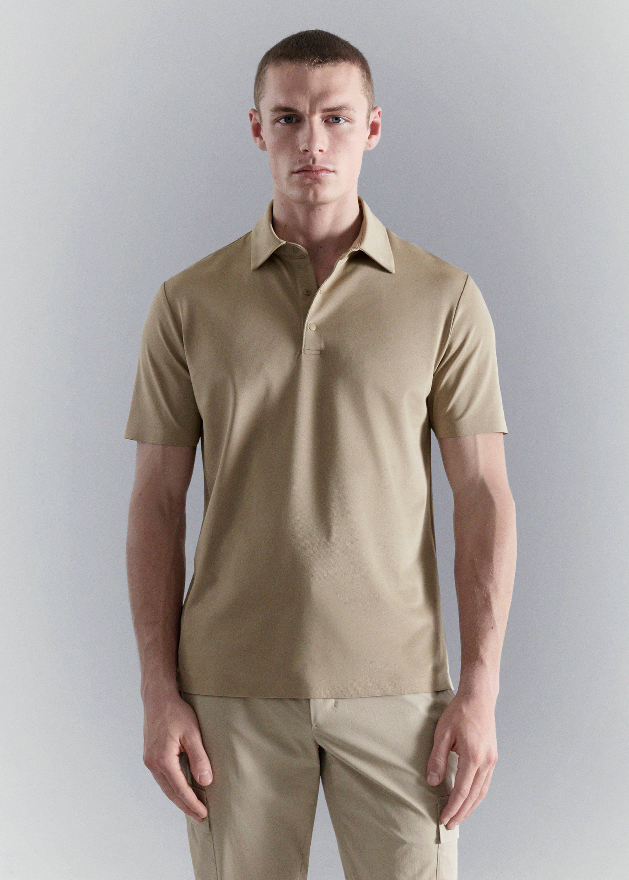 COOLMAX® slim fit polo shirt - Medium plane