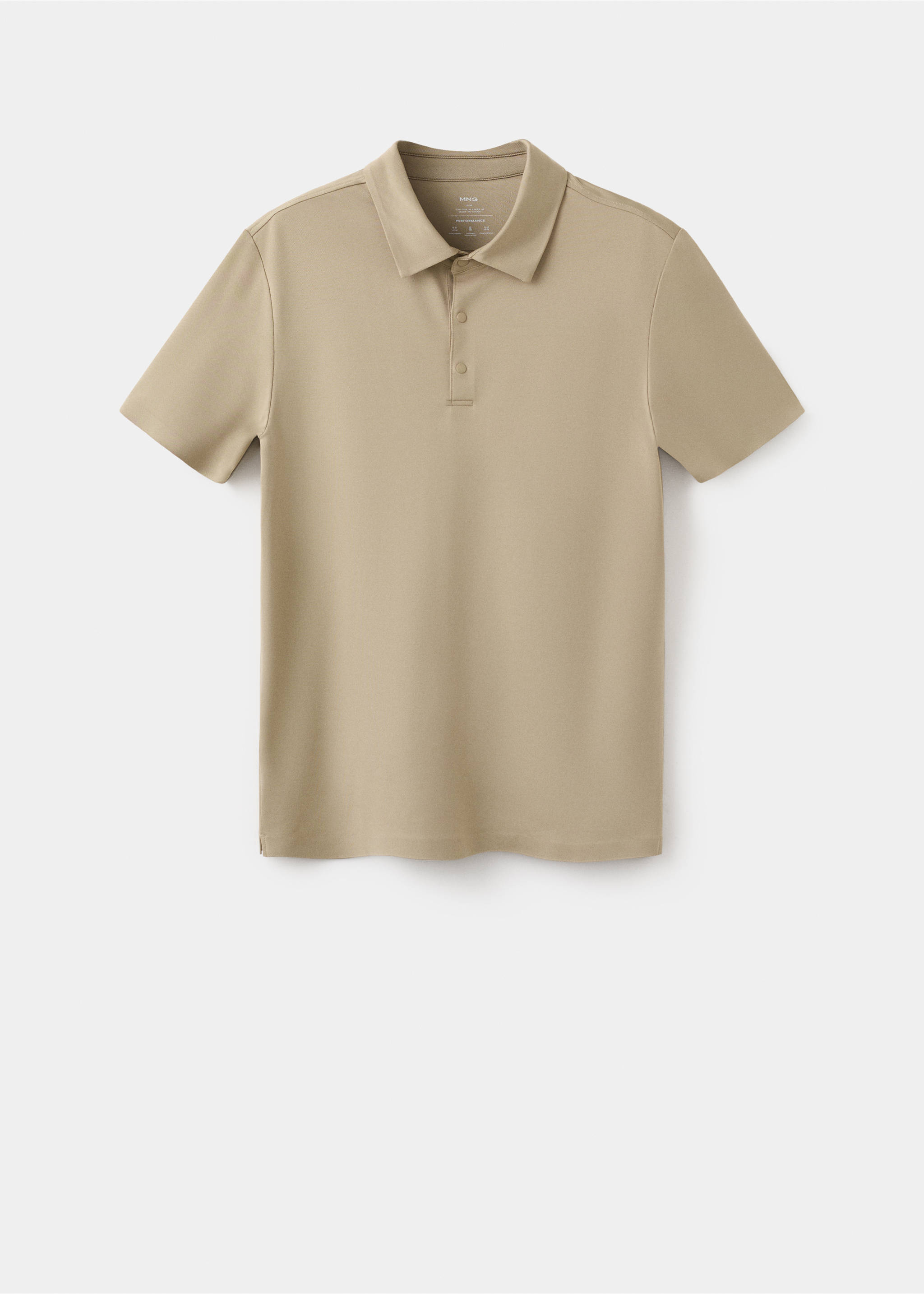 COOLMAX® slim fit polo shirt - Article without model, Beige. Ref: 27067910-00.