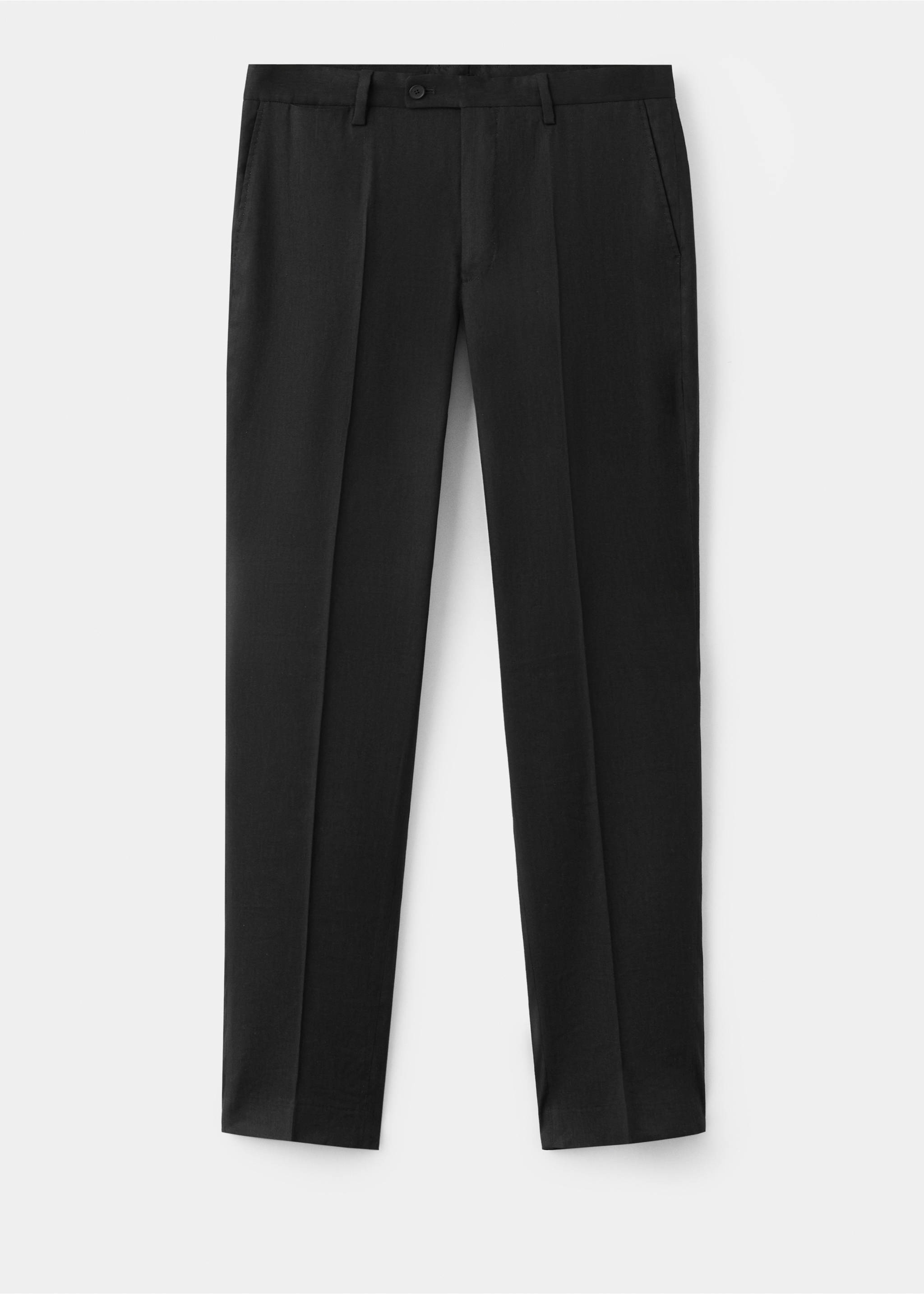Pantalon de costume Amalfi slim fit - Article sans modèle, Noir. Ref: 27067911-00.