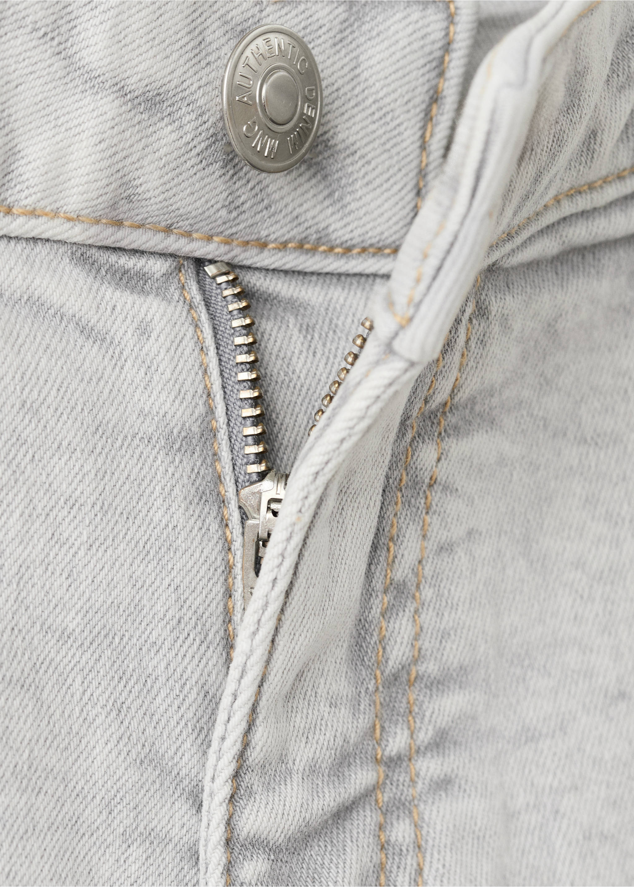 Frayed detail mini shorts - Details of the article 8, Denim Grey. Ref: 27067914-00.