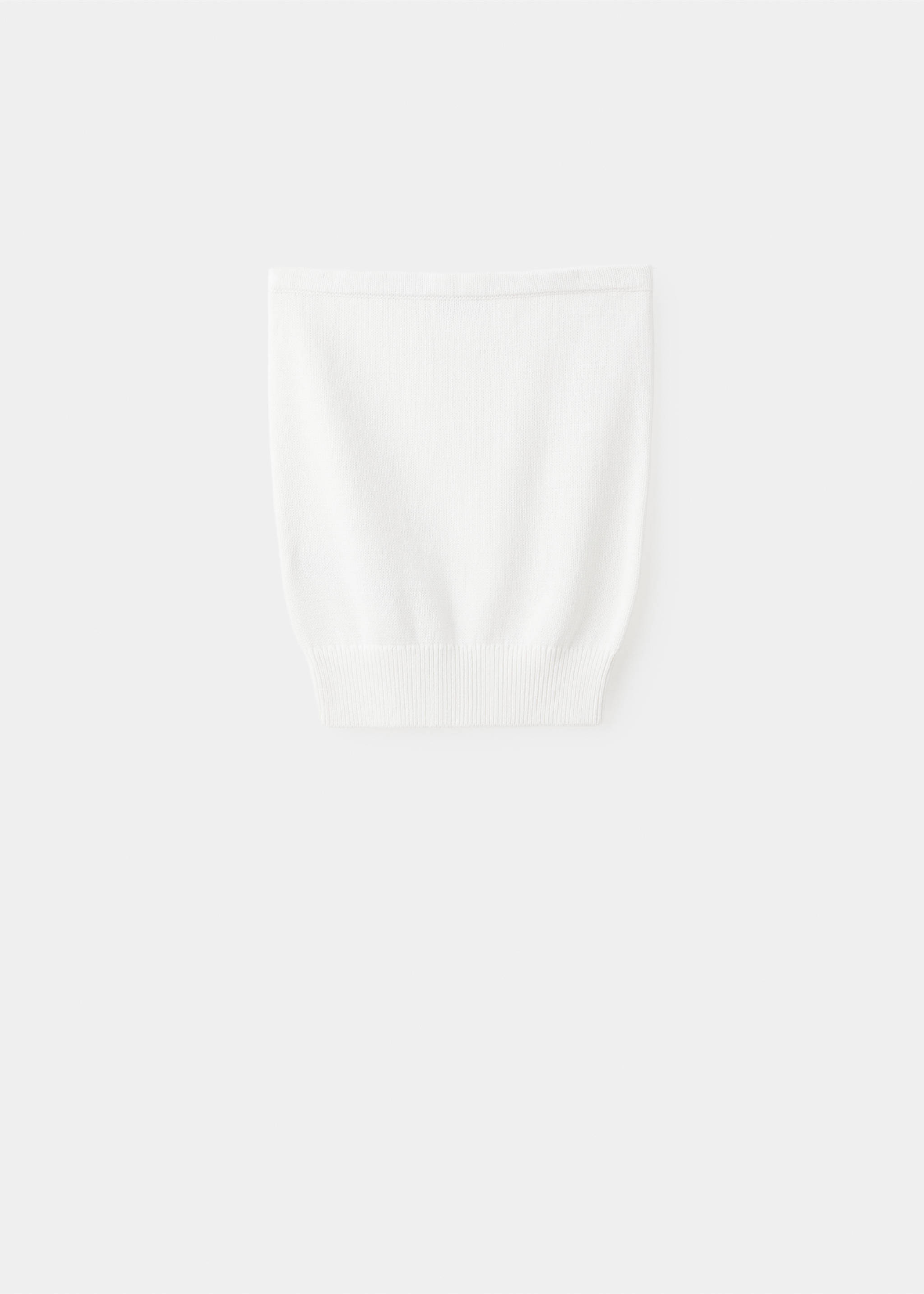 Strapless top - Article without model, Ecru. Ref: 27067915-00.