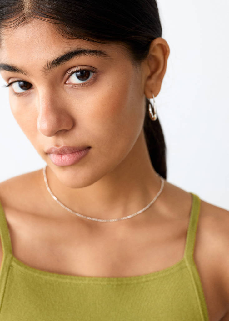 Fine-knit top — Green