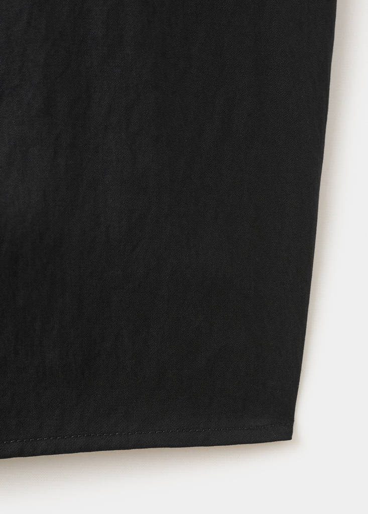 Lyocell top with double straps — Black