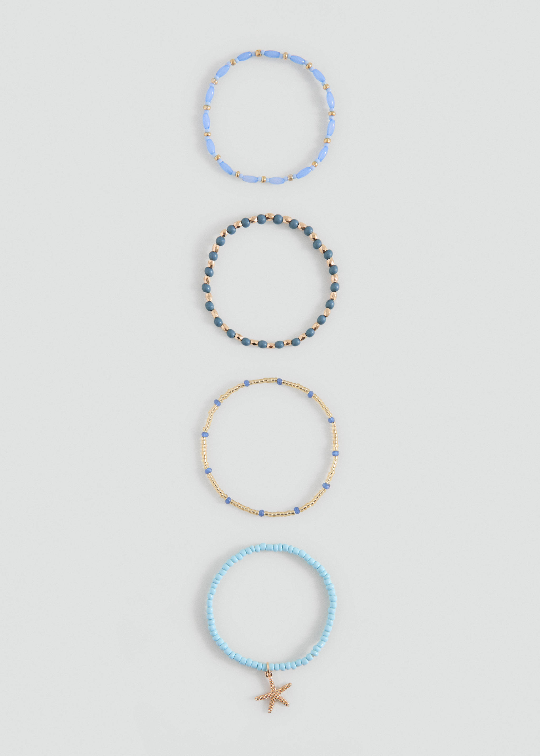 Pack 4 pulseras combinadas - Plano medio