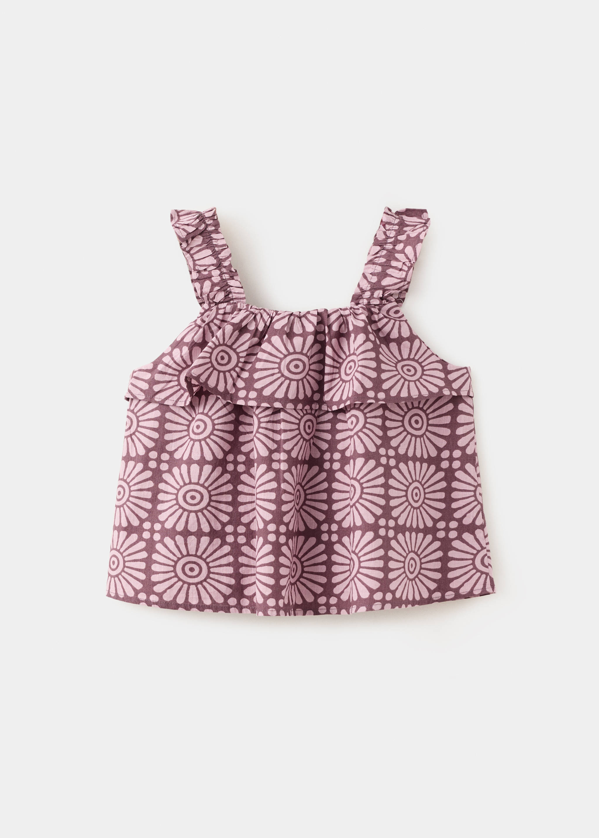 Ruffles printed blouse - Reverse of the article