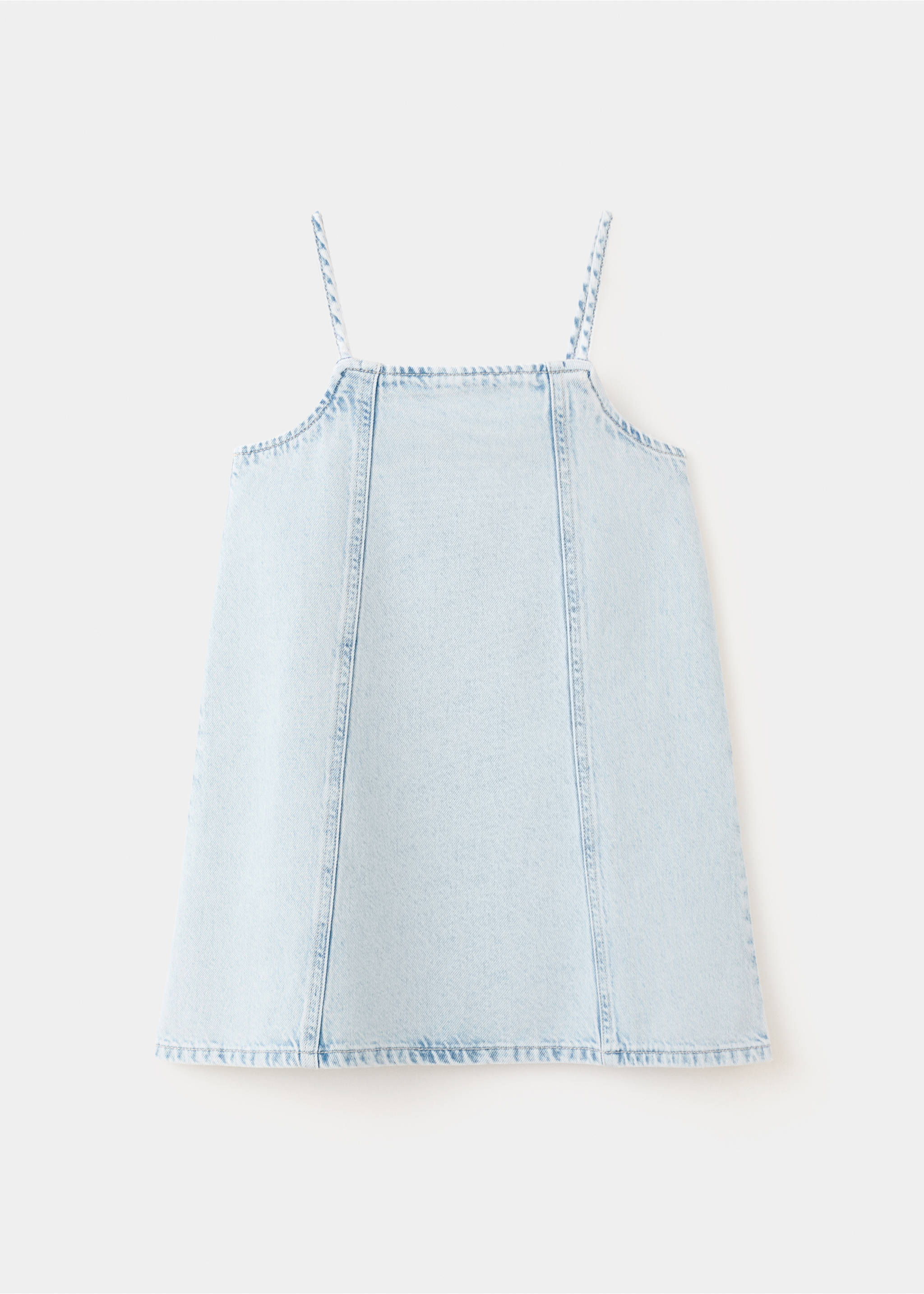Short denim dress - Article without model, Light Blue. Ref: 27067922-00.
