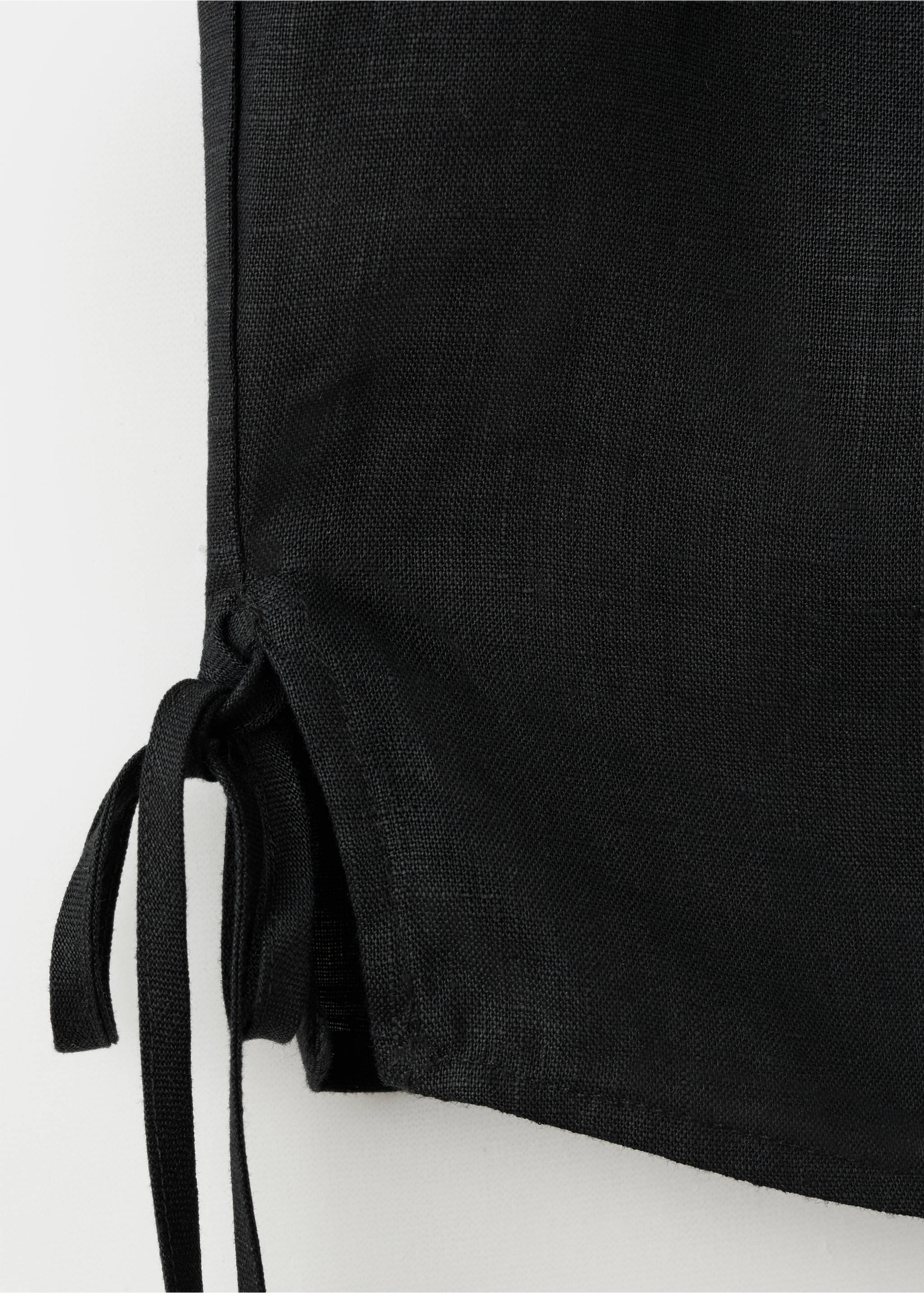 Top lino lazos - Detalle del artículo 0, Negro. Ref: 27067927-00.