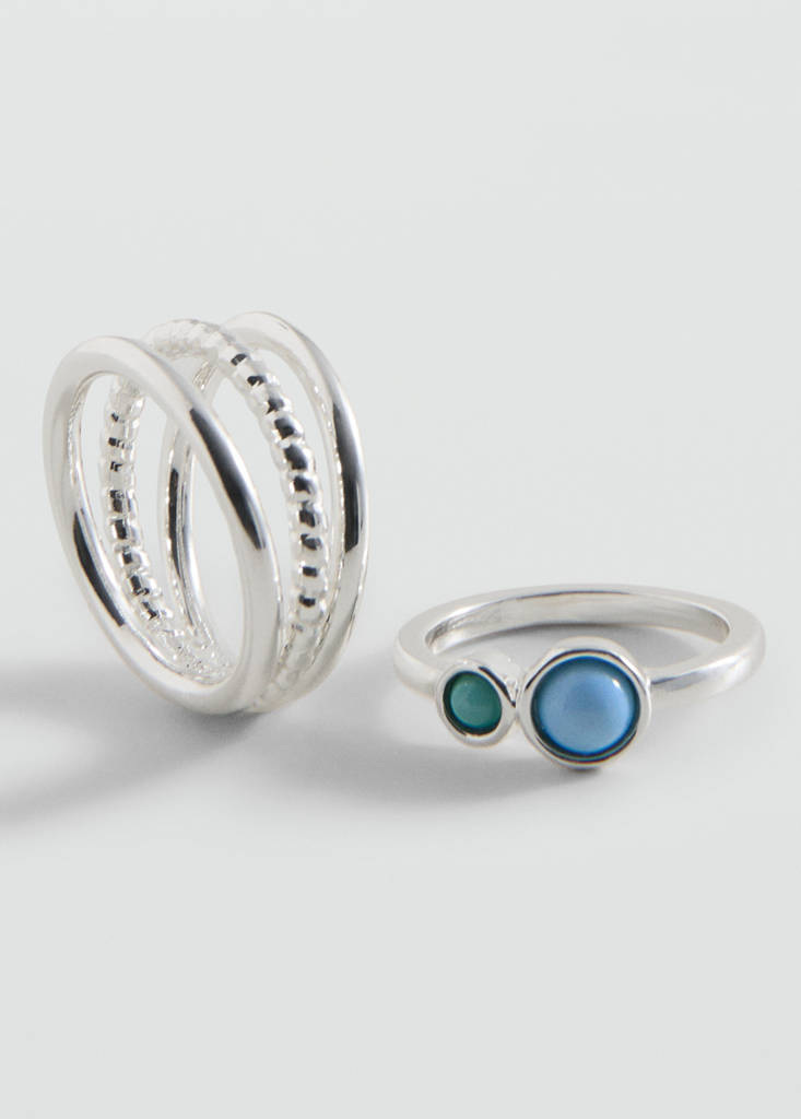 Pack 2 anillos combinados