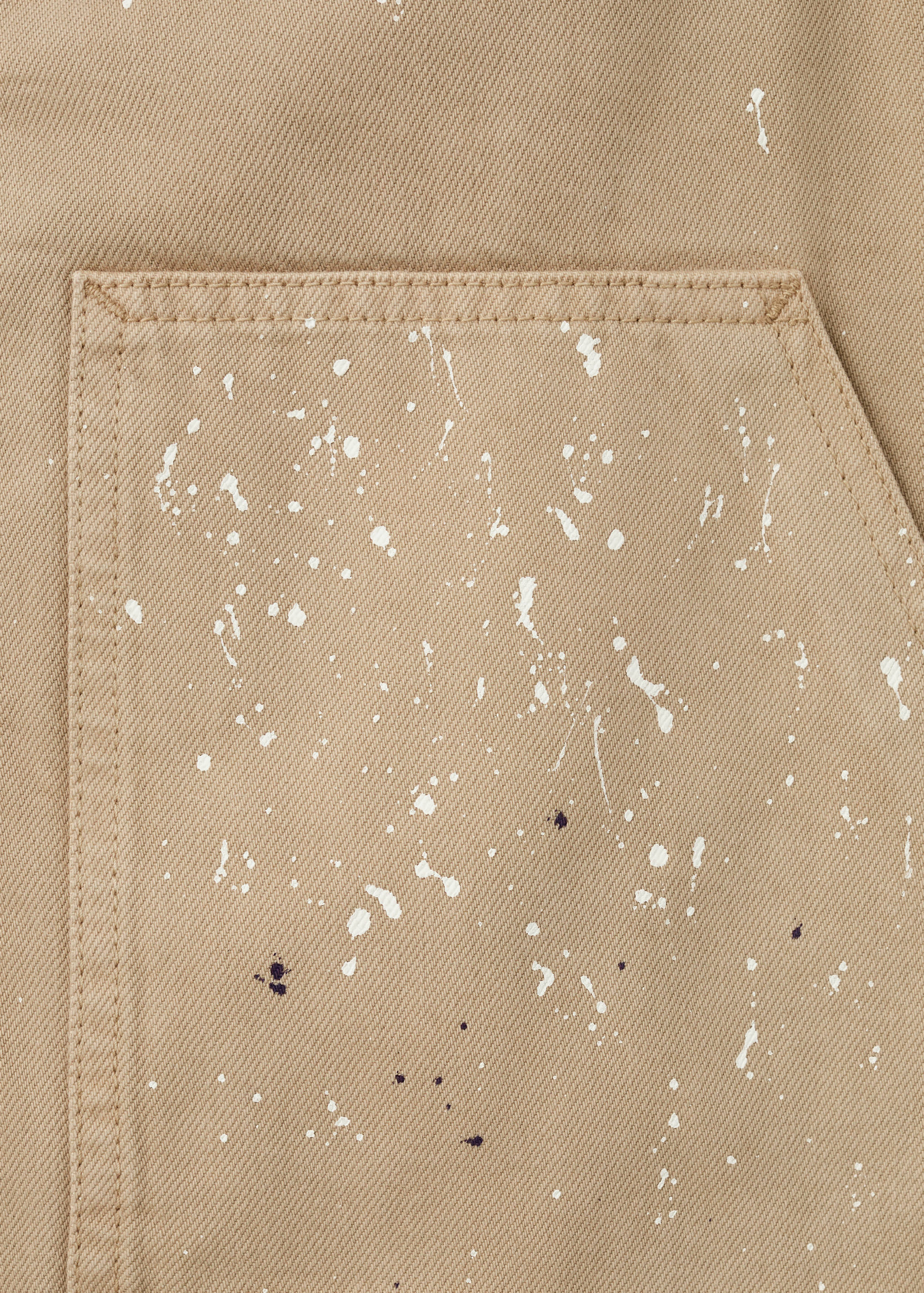 Splatter effect denim waistcoat - Details of the article 8