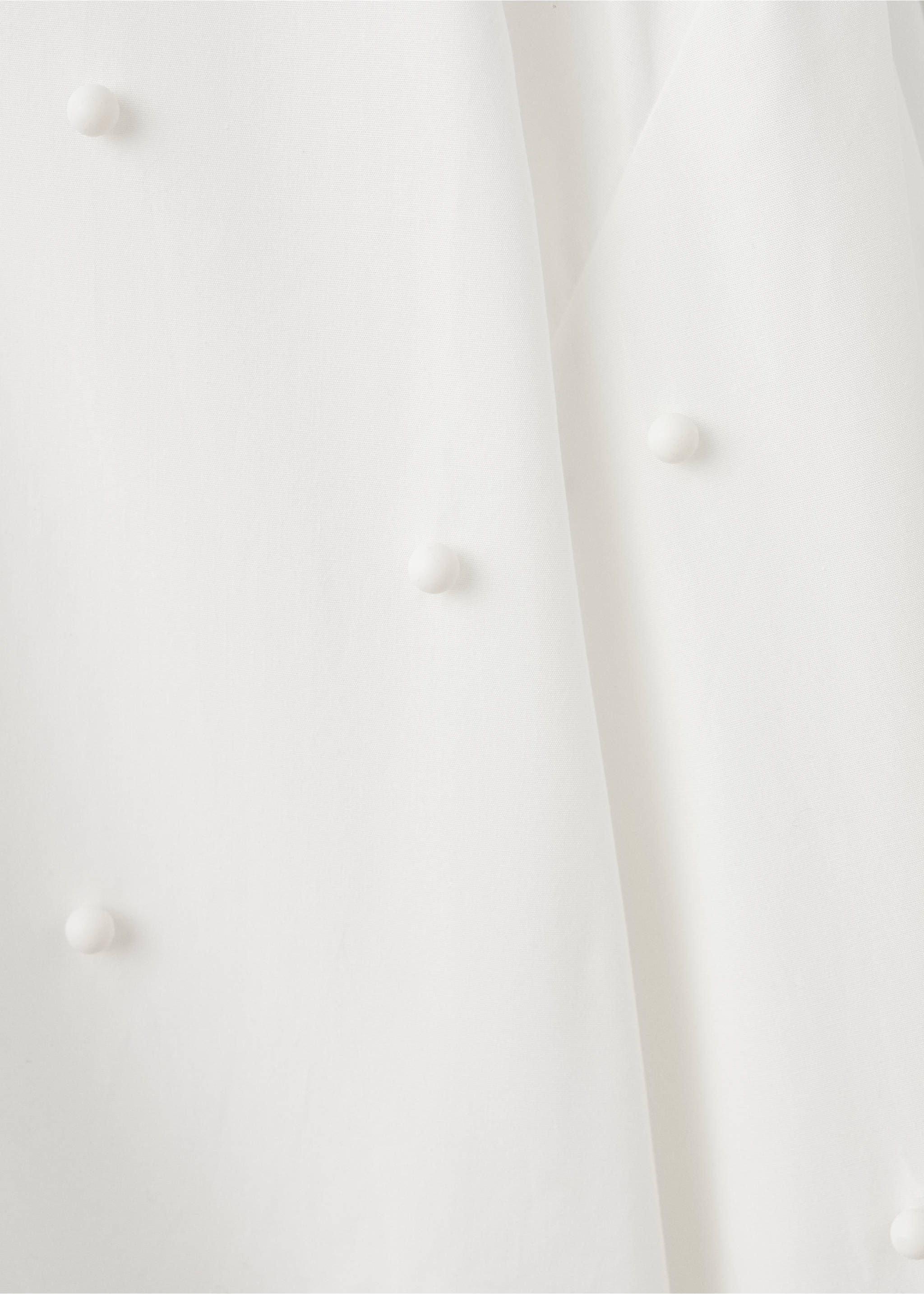 Lyocell pearl blouse - Details of the article 8, Off White. Ref: 27067931-00.