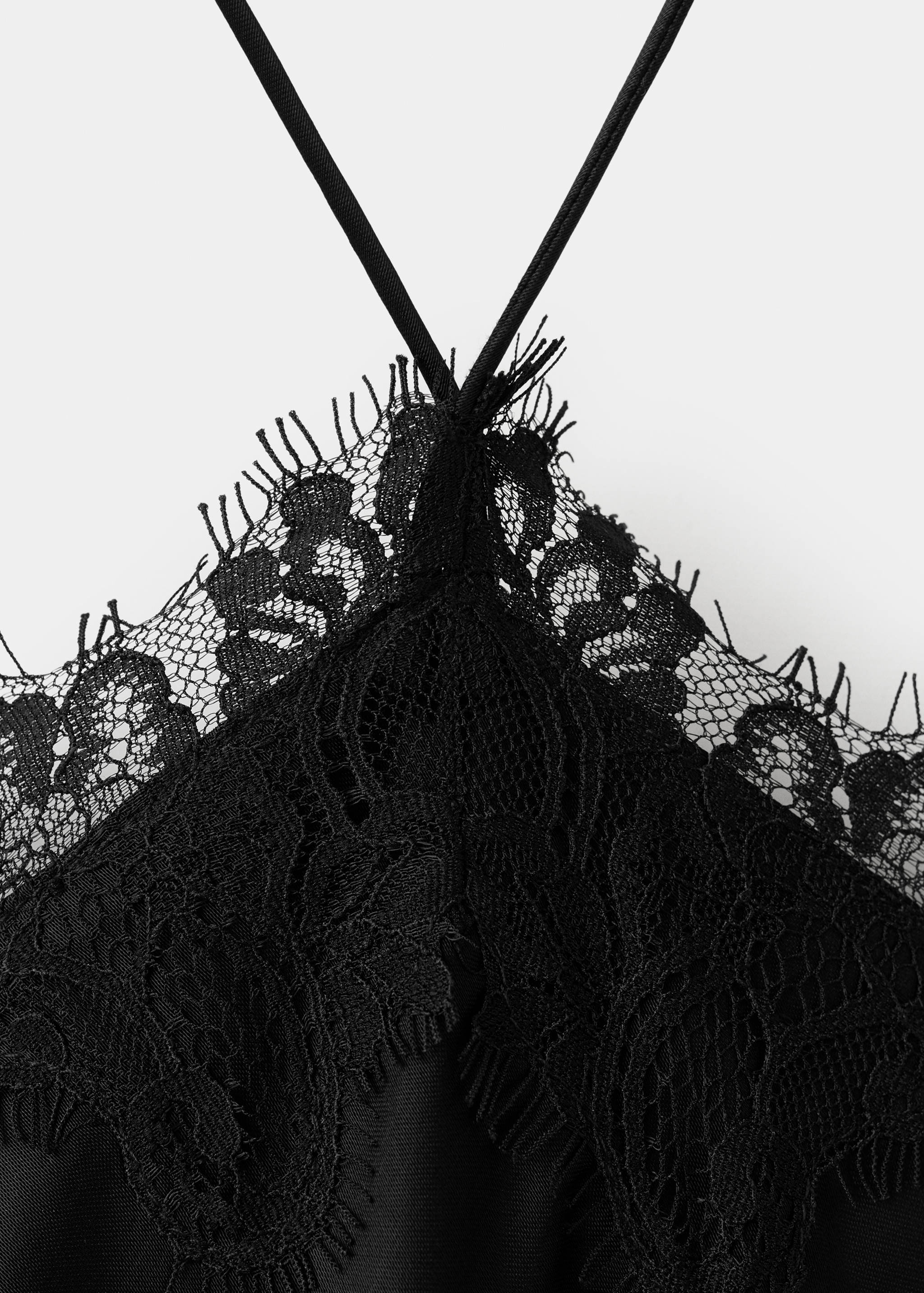 Vestido lencero satinado - Detalle del artículo 0