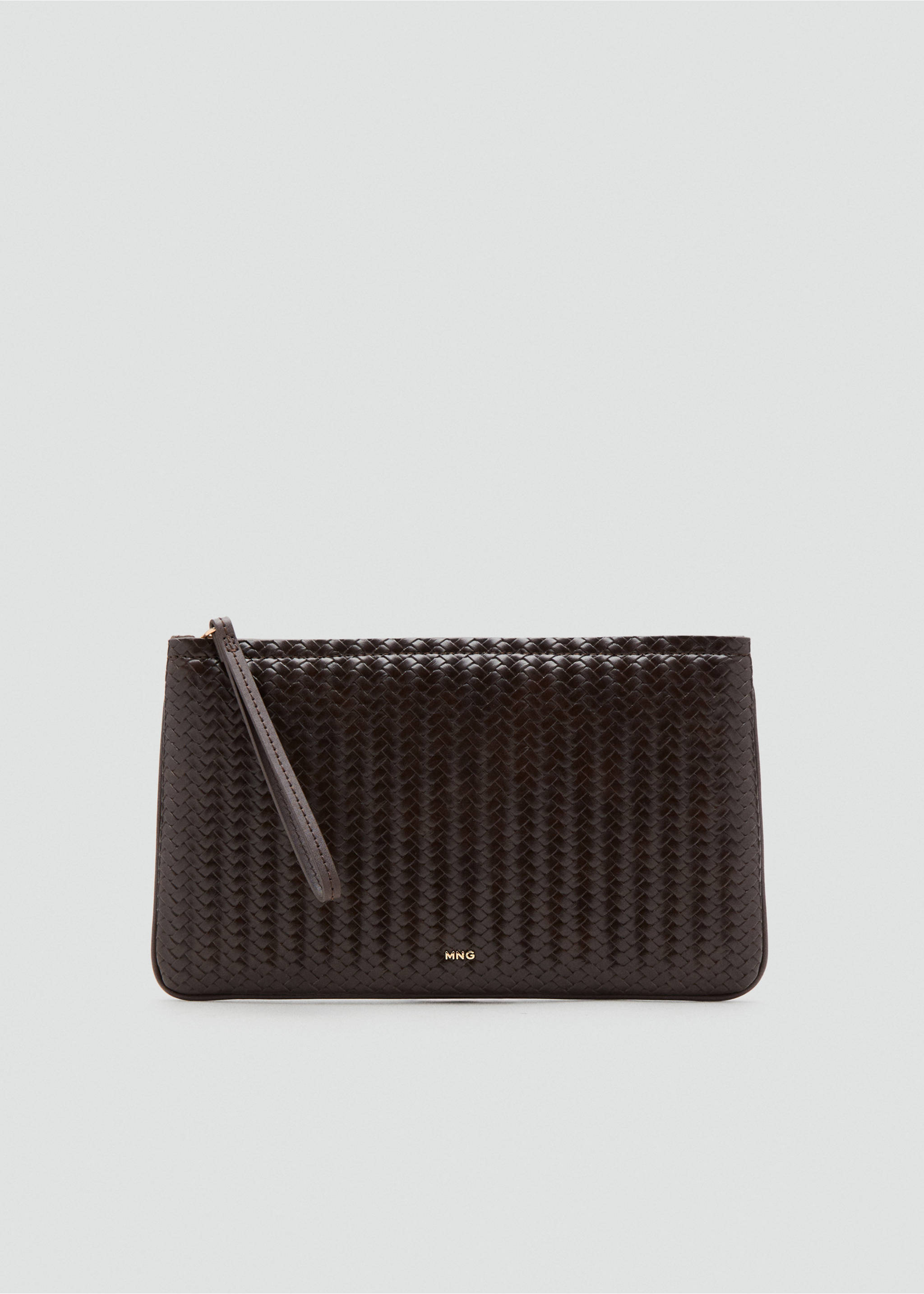 Pouch trenzado - Artículo sin modelo, Chocolate. Ref: 27067933-00.