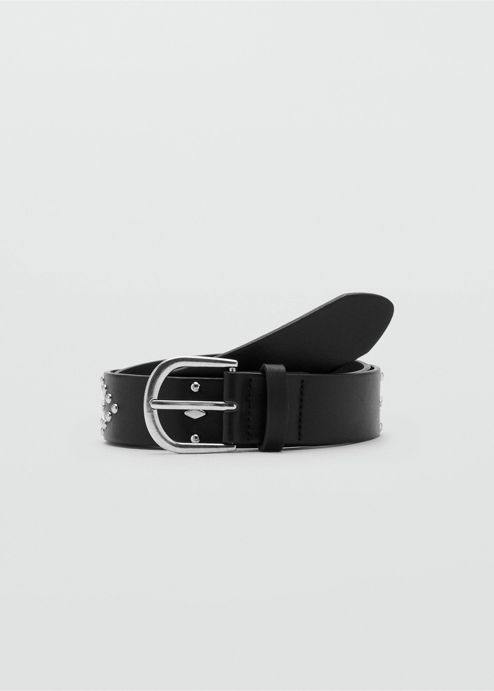 Buckled studded belt - Article without model, Black. Ref: 27067935-00.