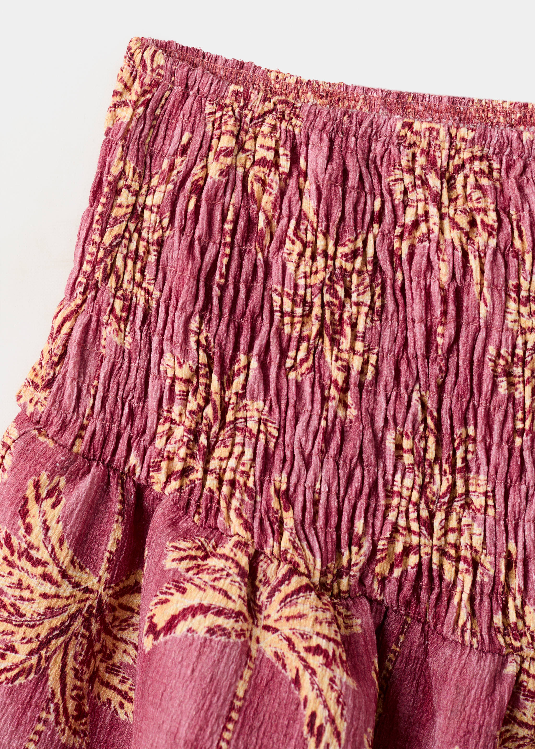 Printed skirt with ruffles - Details of the article 8