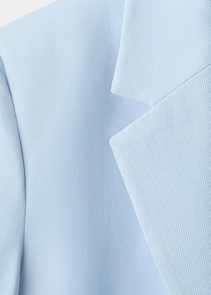 Straight-fit suit blazer — Sky Blue