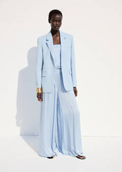 Straight-fit suit blazer — Sky Blue 12
