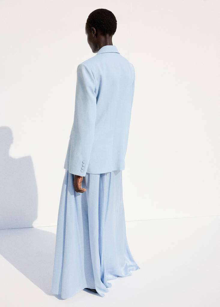 Straight-fit suit blazer — Sky Blue