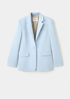 Straight-fit suit blazer — Sky Blue 7