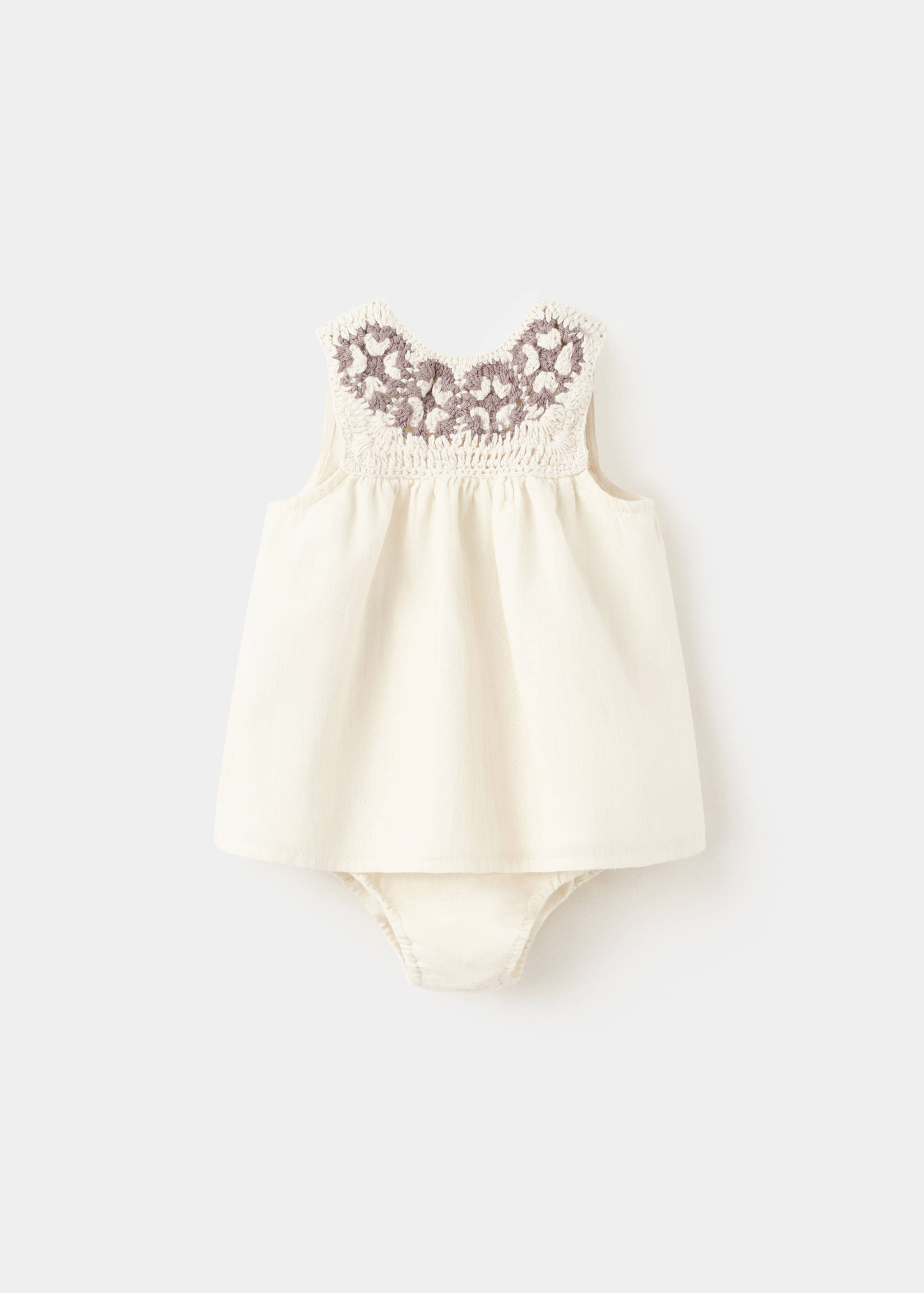 Vestido y ranita detalle crochet - Artículo sin modelo