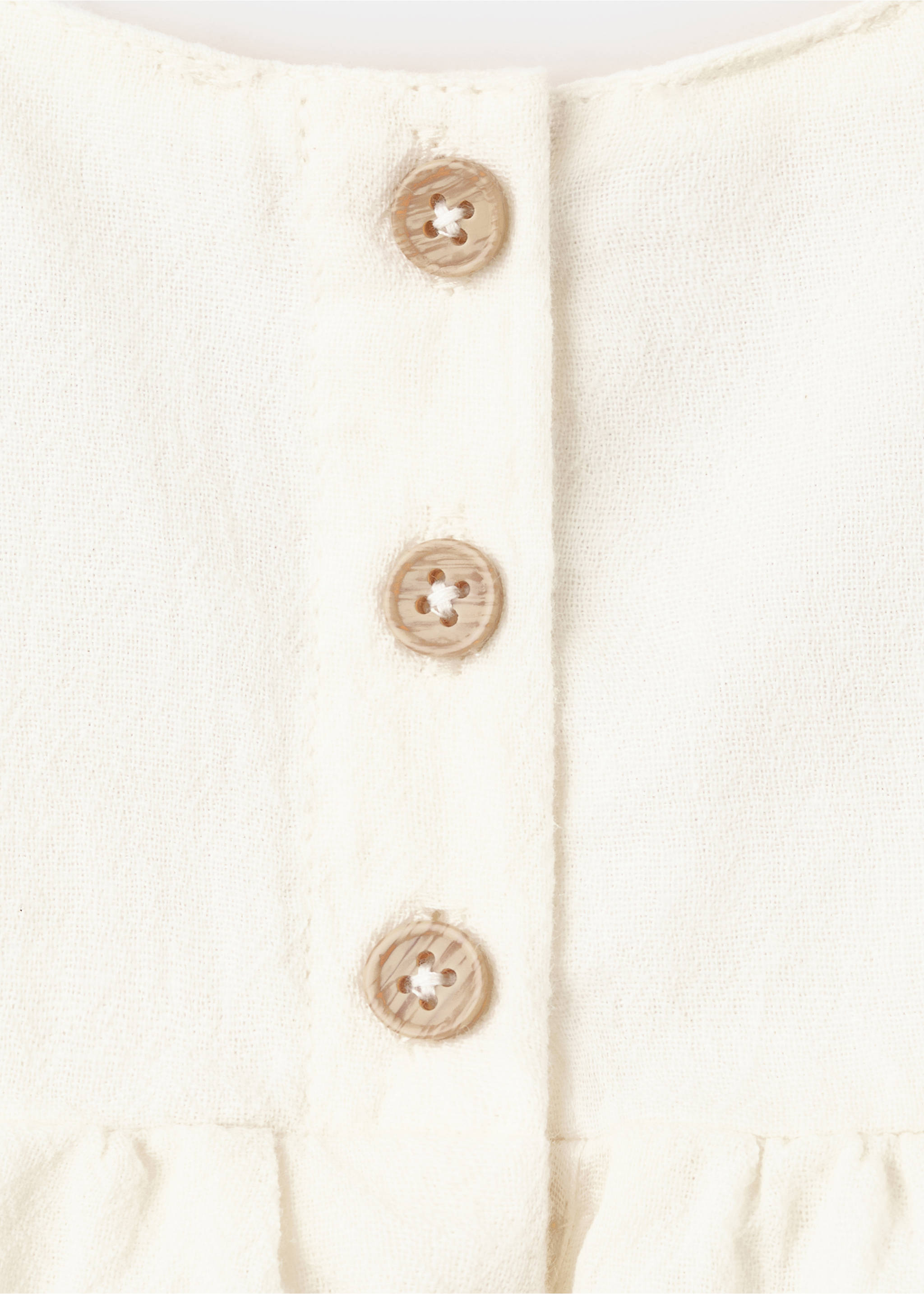 Vestido y ranita detalle crochet - Detalle del artículo 8, Crudo. Ref: 27068261-00.