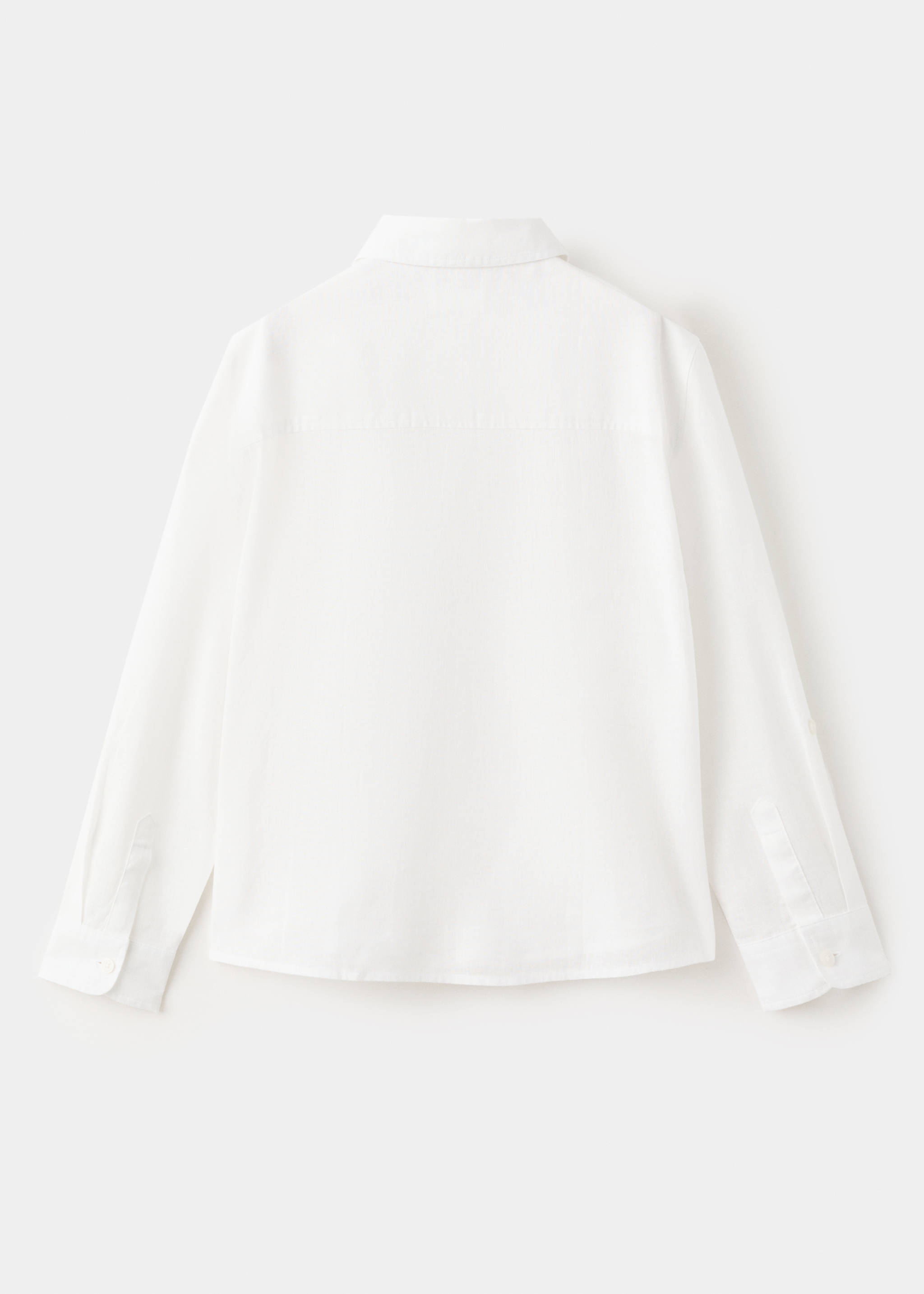 Camisa recta lino - Reverso del artículo