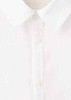 Straight linen shirt — White 5