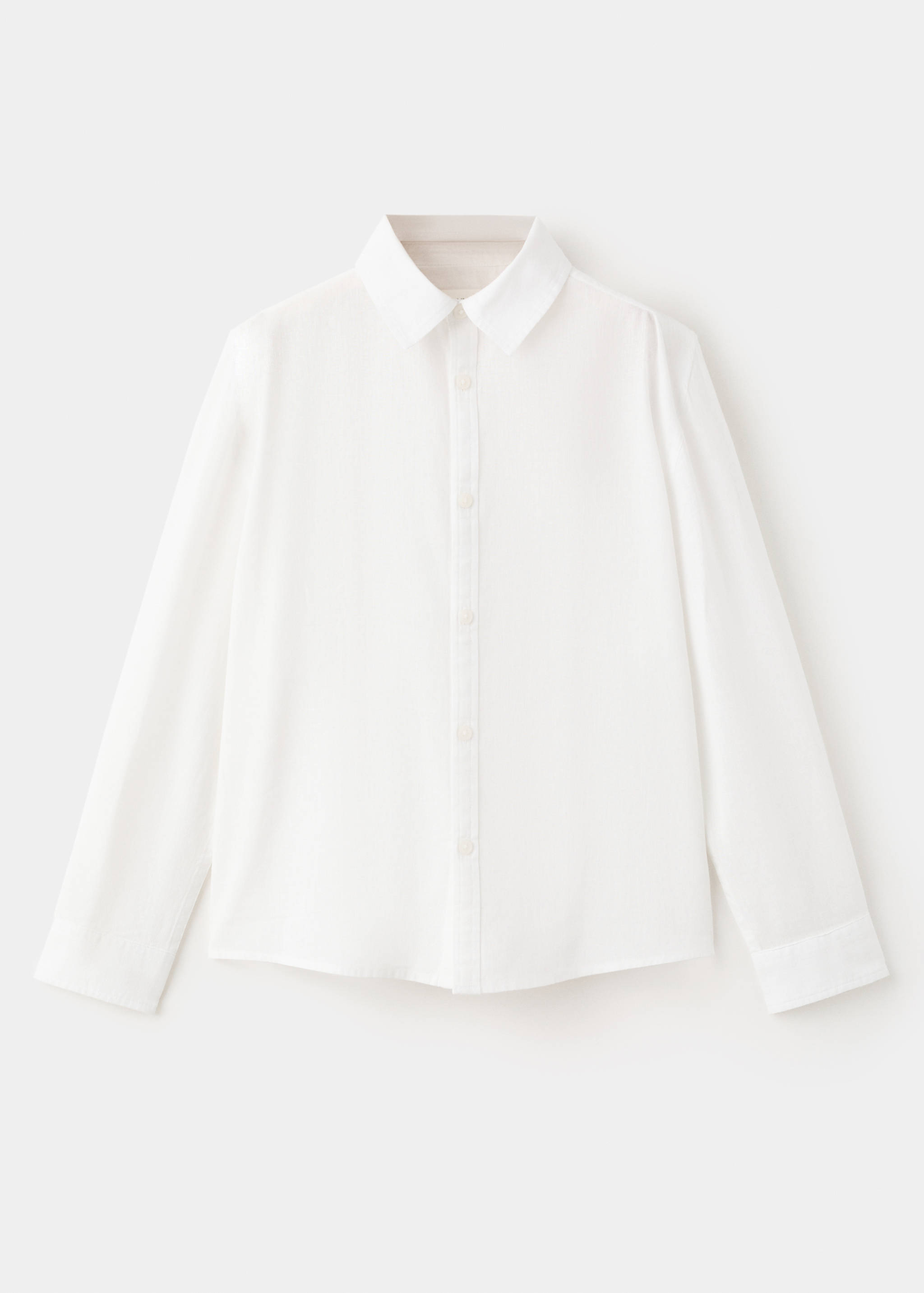 قميص كتان مستقيم - منتج دون نموذج