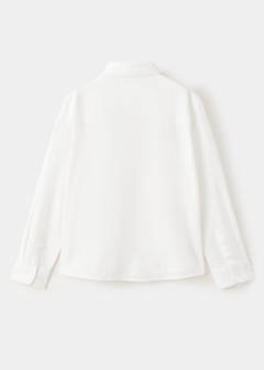 Straight linen shirt — White 8