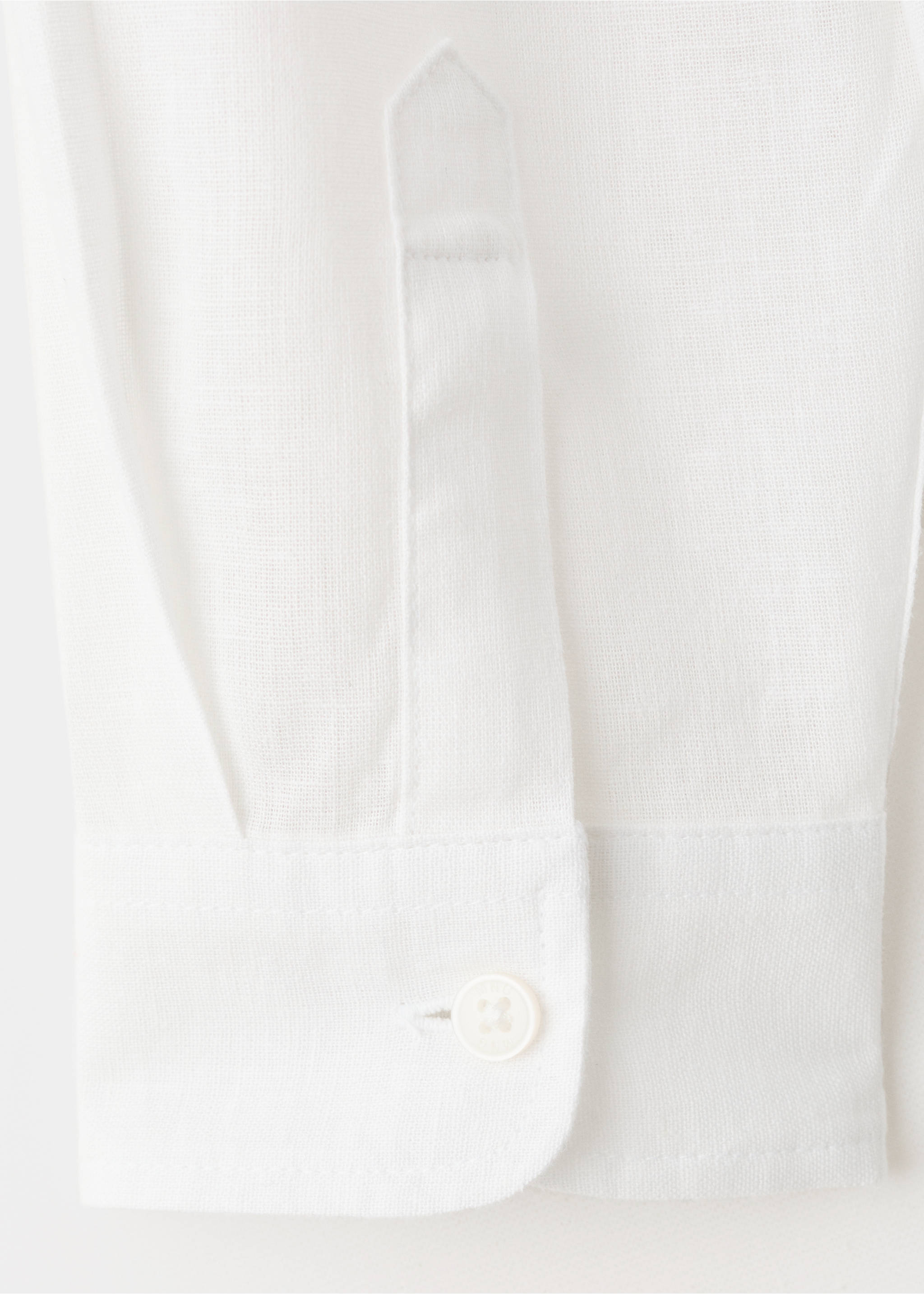 قميص كتان مستقيم - تفاصيل المنتج 0, أبيض. Ref: 27068263-00.