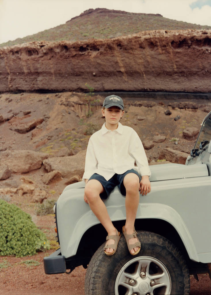 Straight linen shirt — White