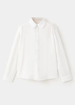 Straight linen shirt — White 3
