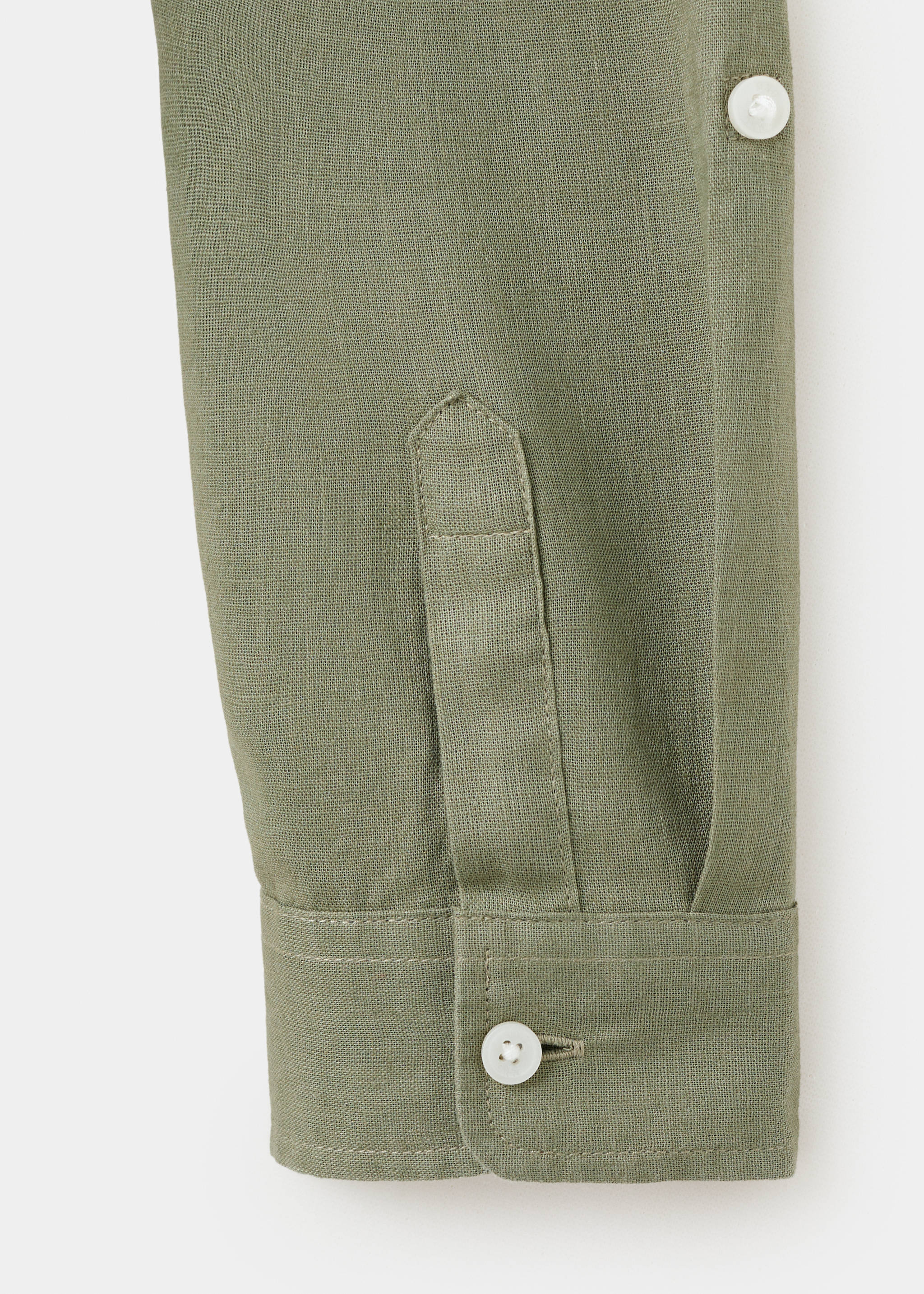 قميص كتان مستقيم - تفاصيل المنتج 0