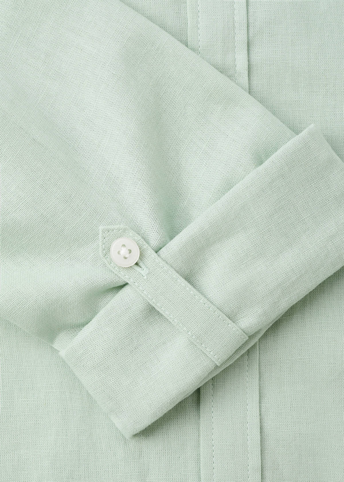 Straight linen shirt — Pastel Green