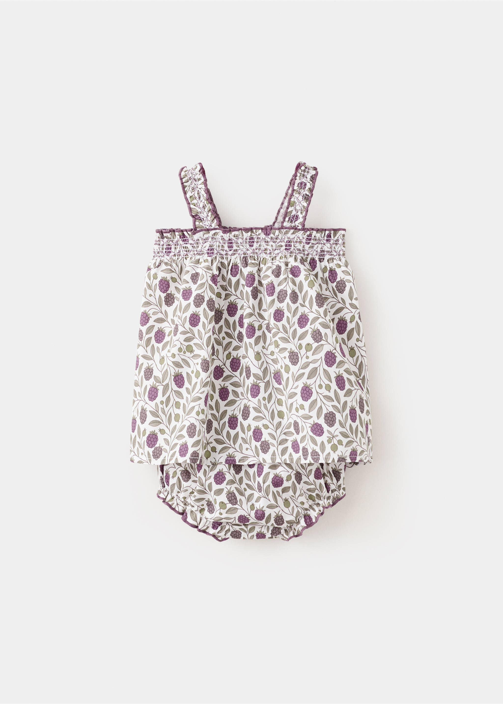 Printed dress and nappy cover - Reverse of the article, Off White. Ref: 27068266-00.