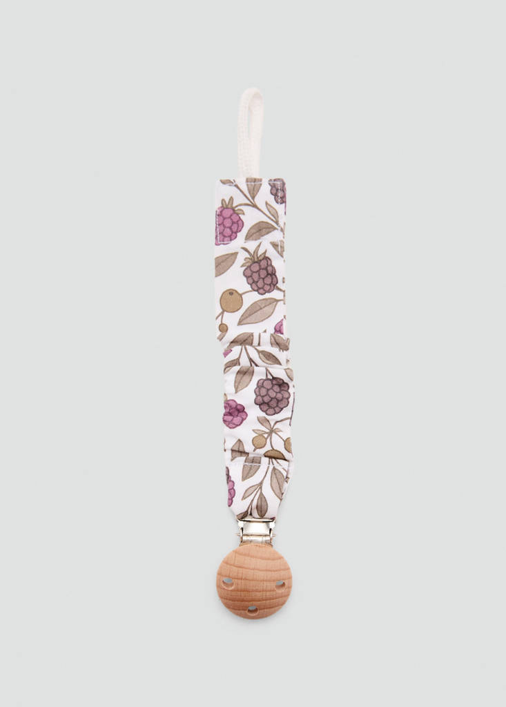 Printed brooch pacifier holder — Off White
