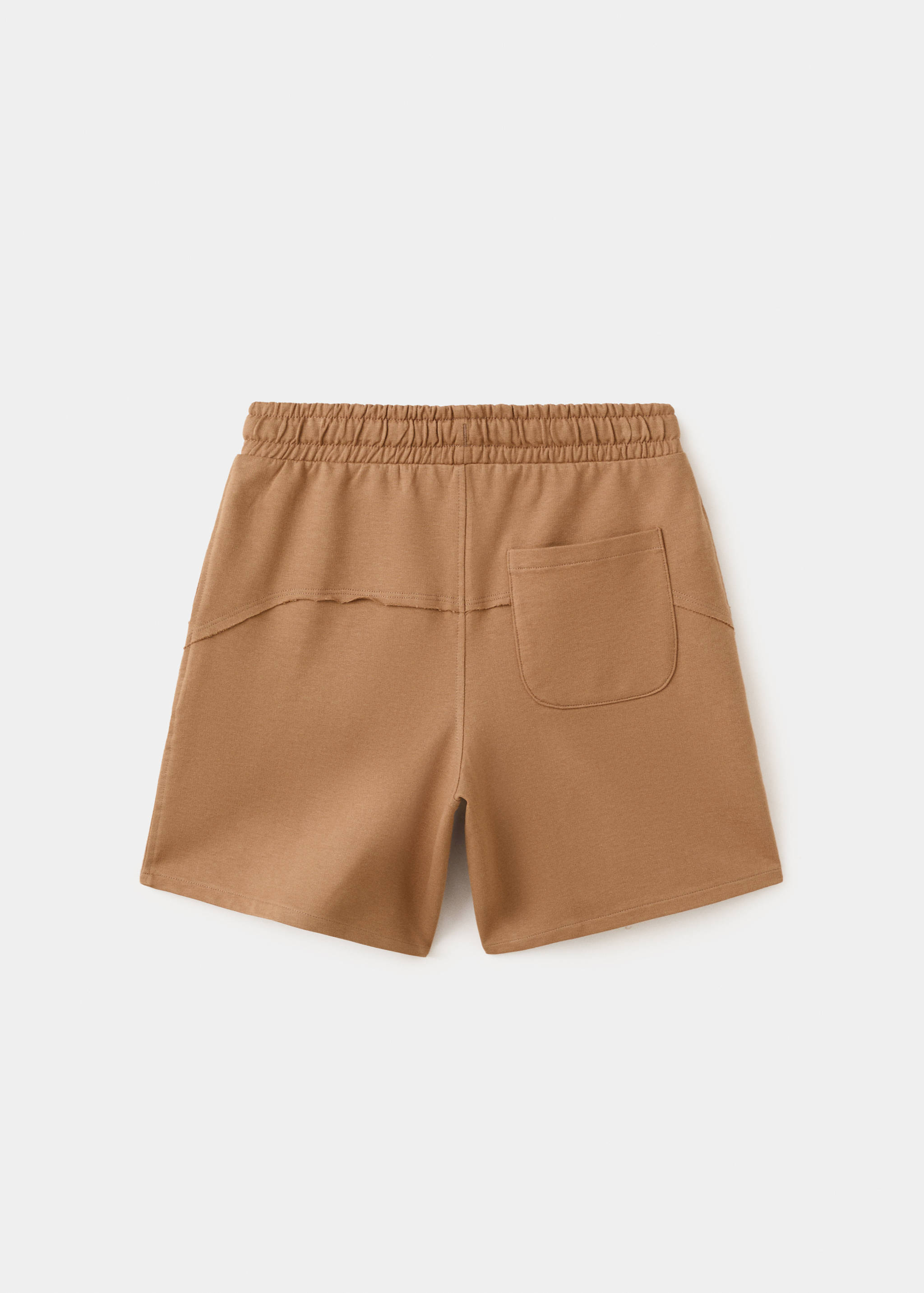 Cotton shorts with drawstring - Reverse of the article