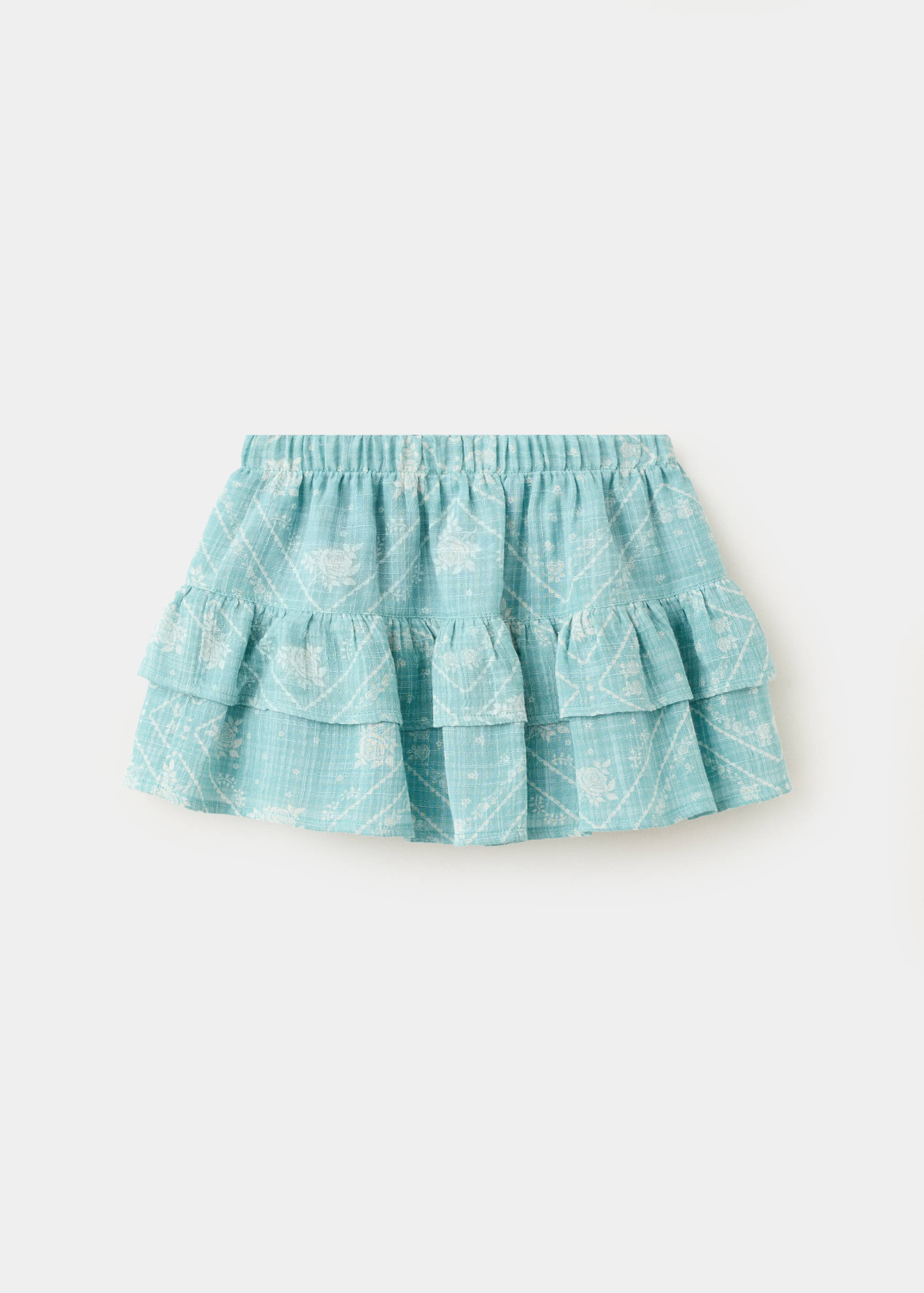 Printed ruffle skirt - Reverse of the article