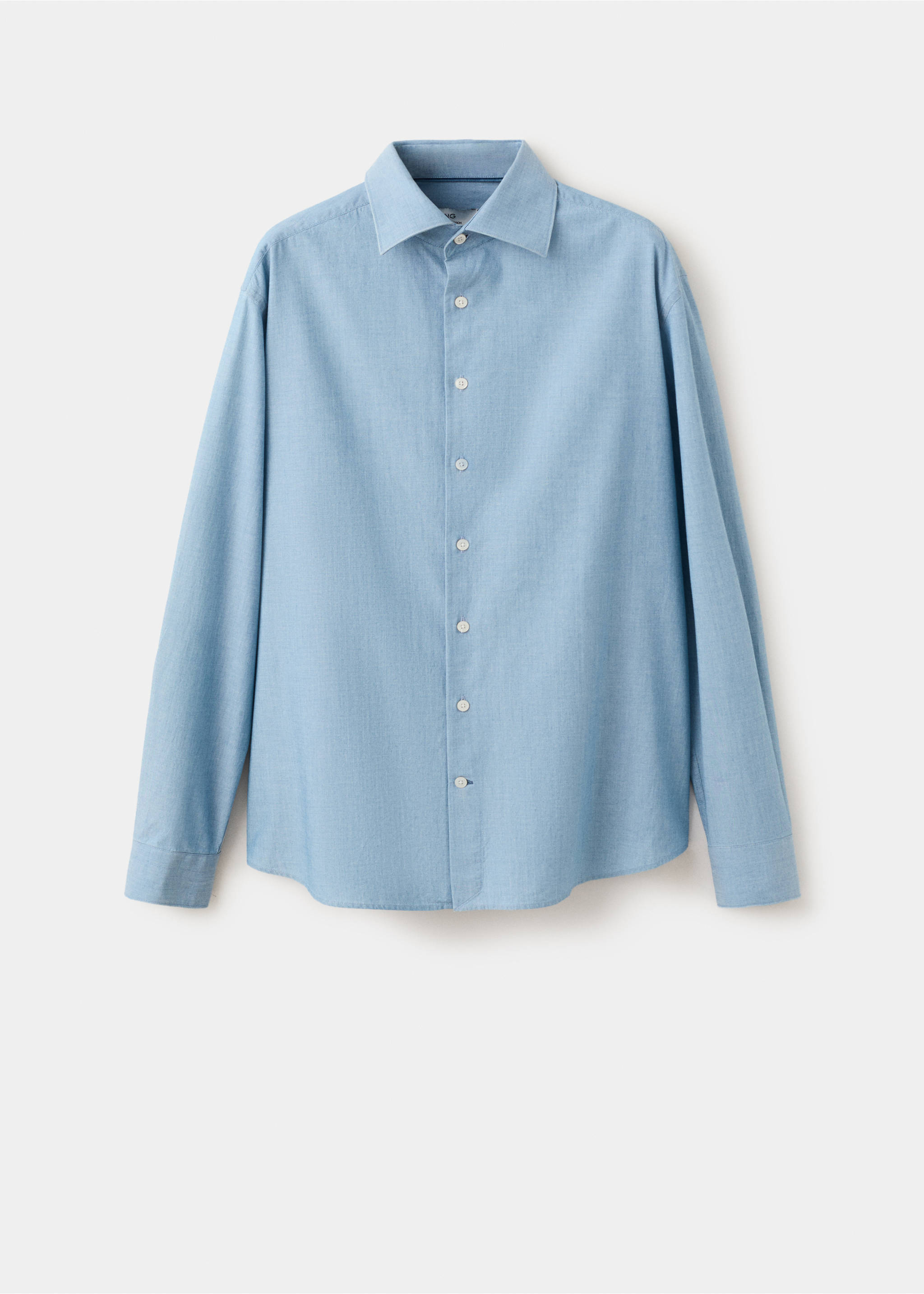 Chemise slim fit 100 % coton - Article sans modèle, Bleu. Ref: 27068271-00.