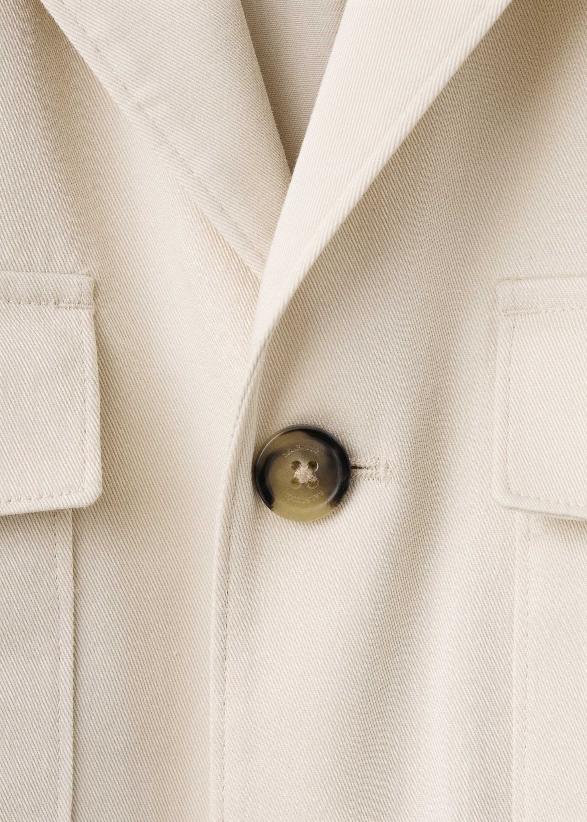 100% cotton jacket with pockets - Details of the article 0