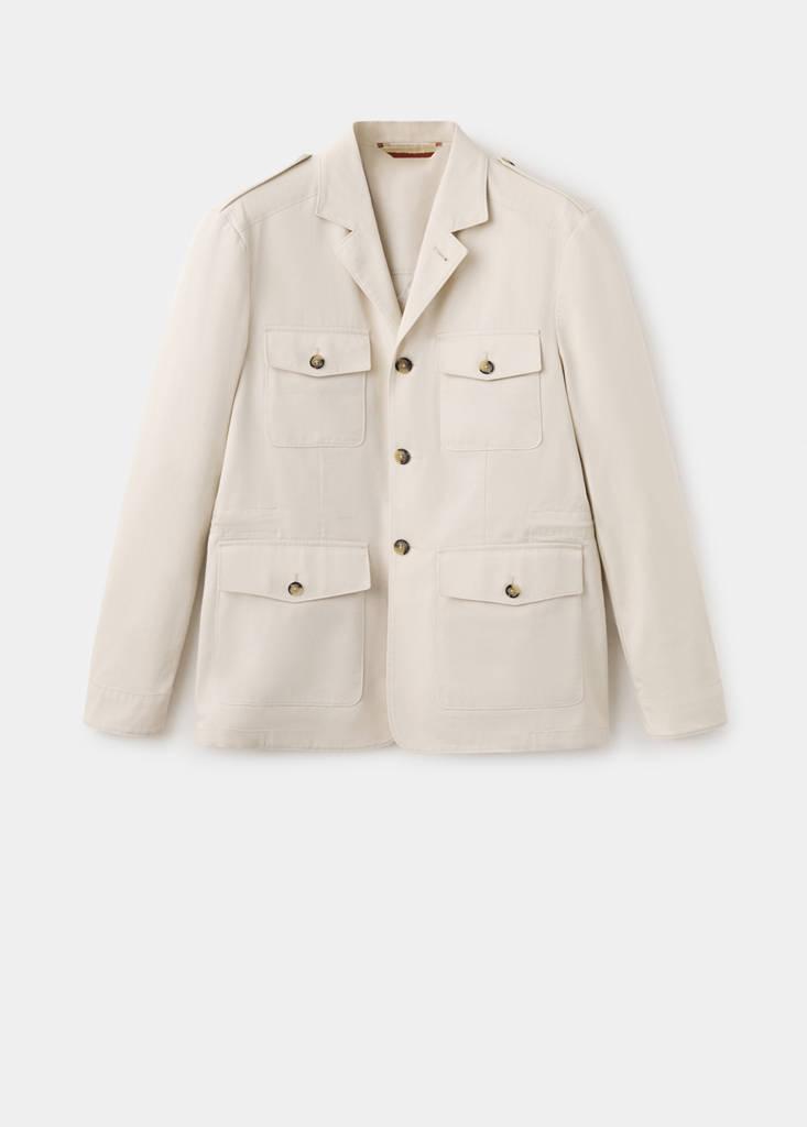Jacket 100% Italian cotton — Beige