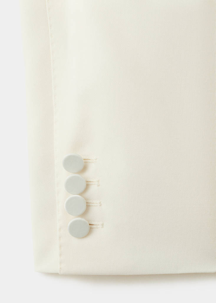 Slim fit wool dinner jacket — Off White