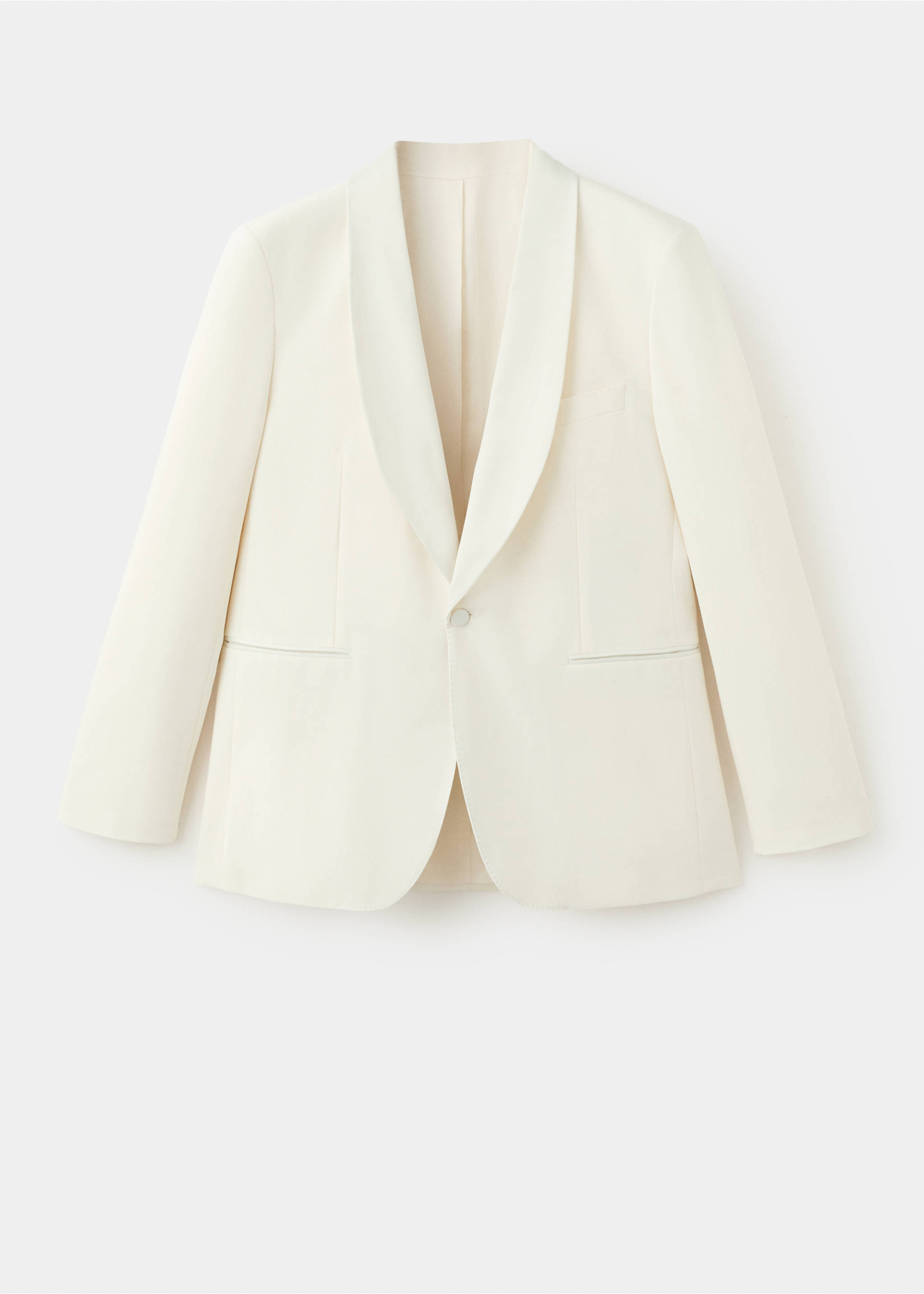 Americana smoking lana Slim fit - Artículo sin modelo, Blanco roto. Ref: 27068651-00.