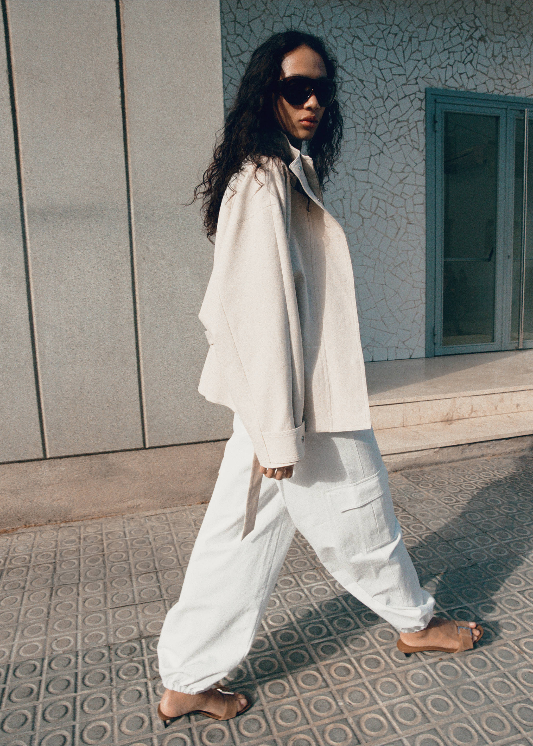 Cargo harem pants - General plane, White. Ref: 27068652-00.