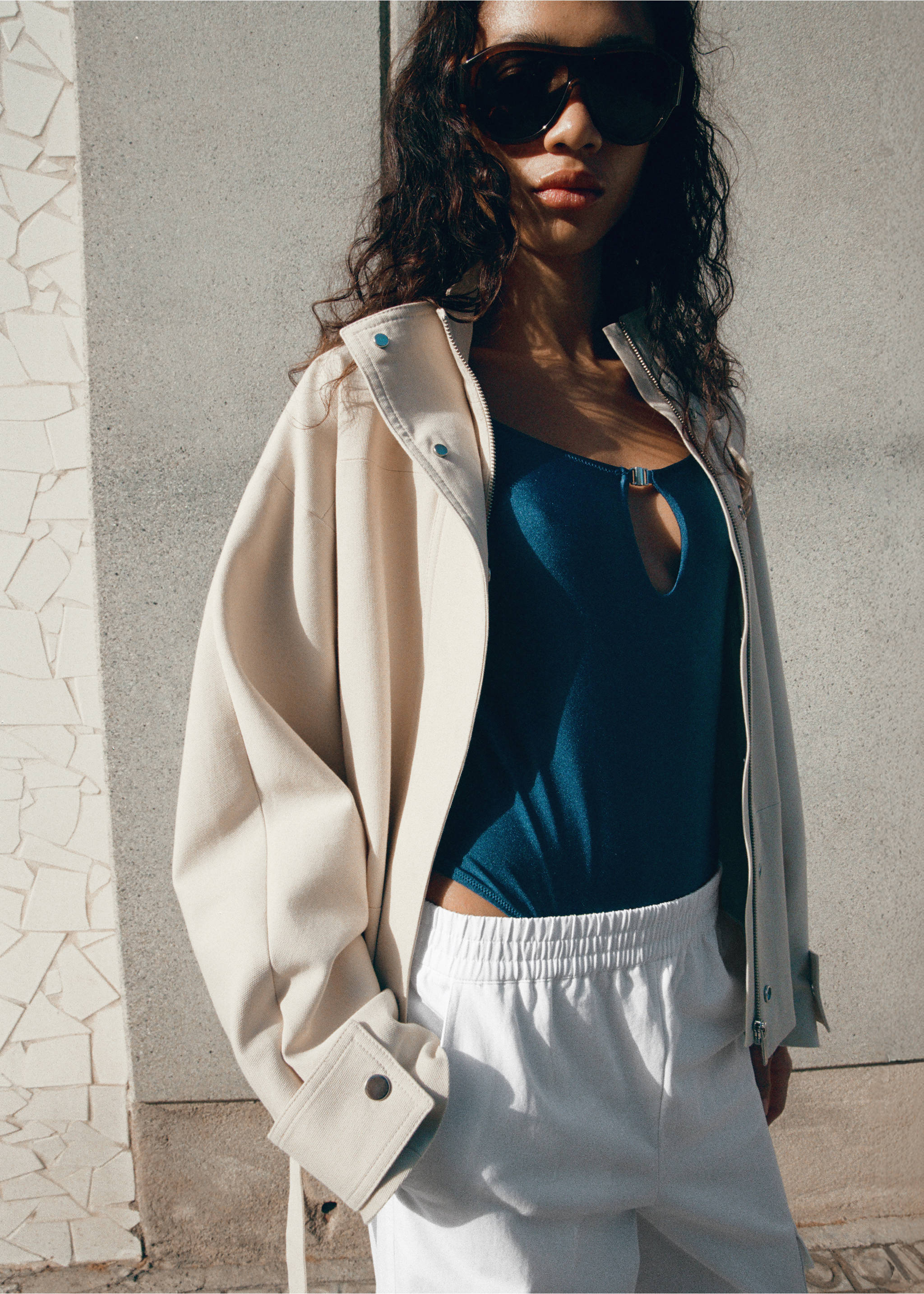 Cargo harem pants - Medium plane, White. Ref: 27068652-00.