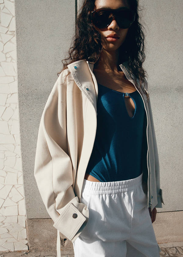Cargo baggy trousers — White