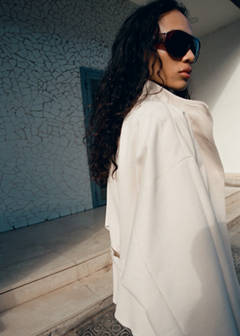 Cargo baggy trousers — White 4