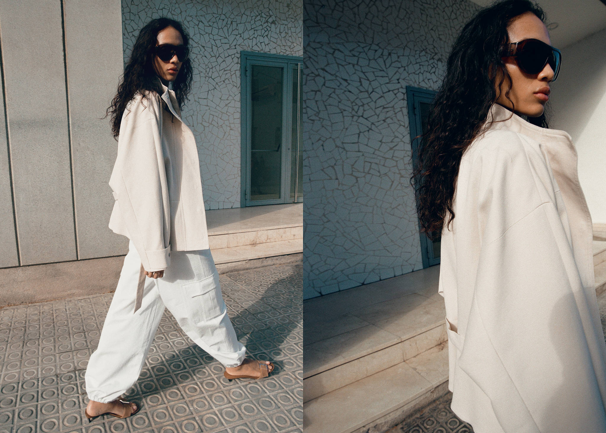 Cargo baggy trousers - Panoramic plane