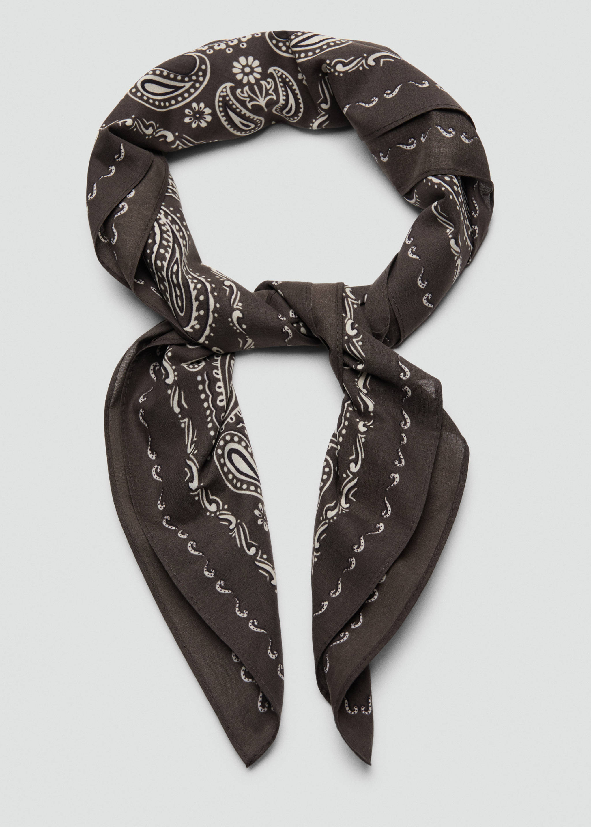 Lenço de algodão estampado - Pormenor do artigo 1