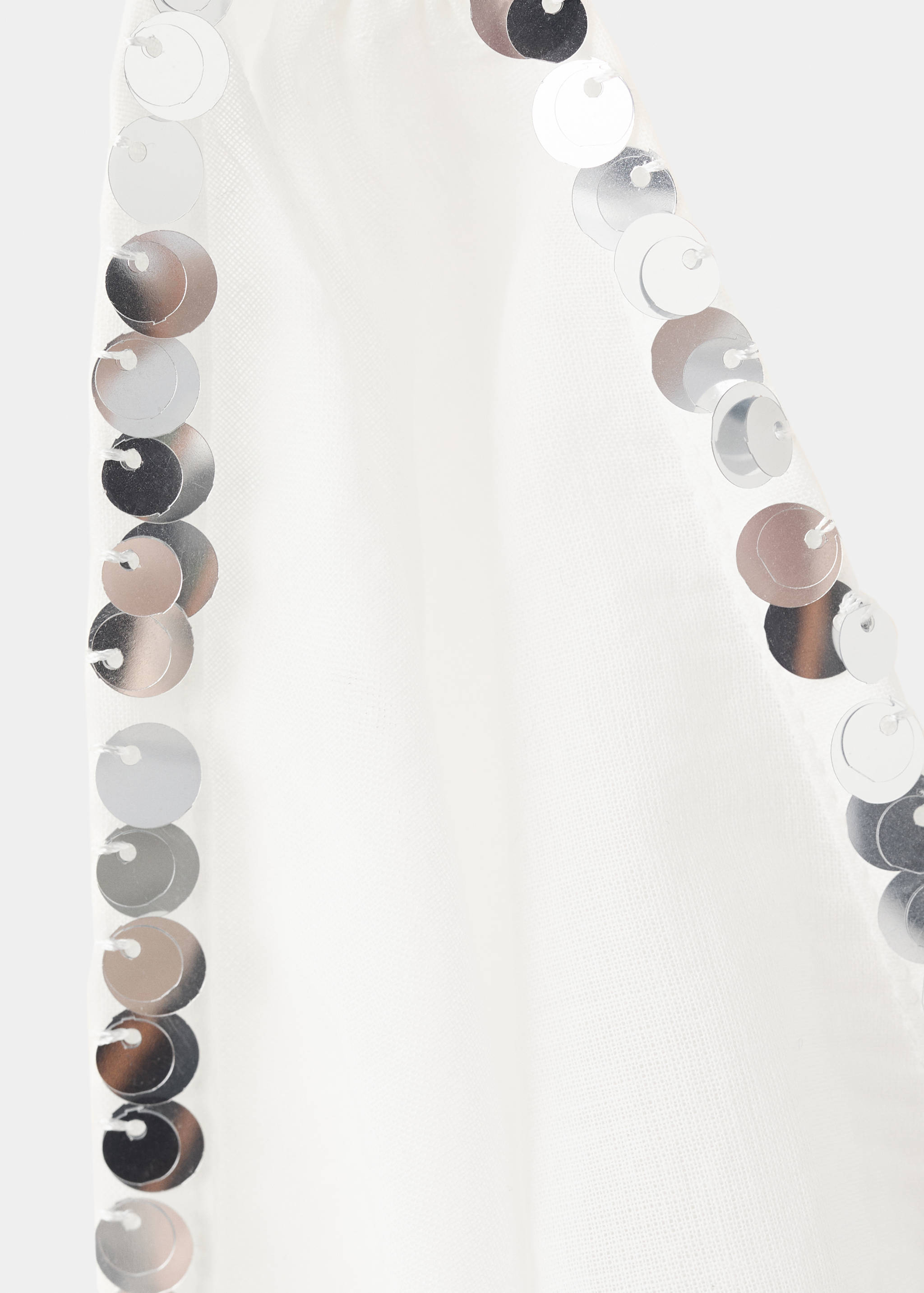 Top à col drapé avec sequins - Détail de l'article 0