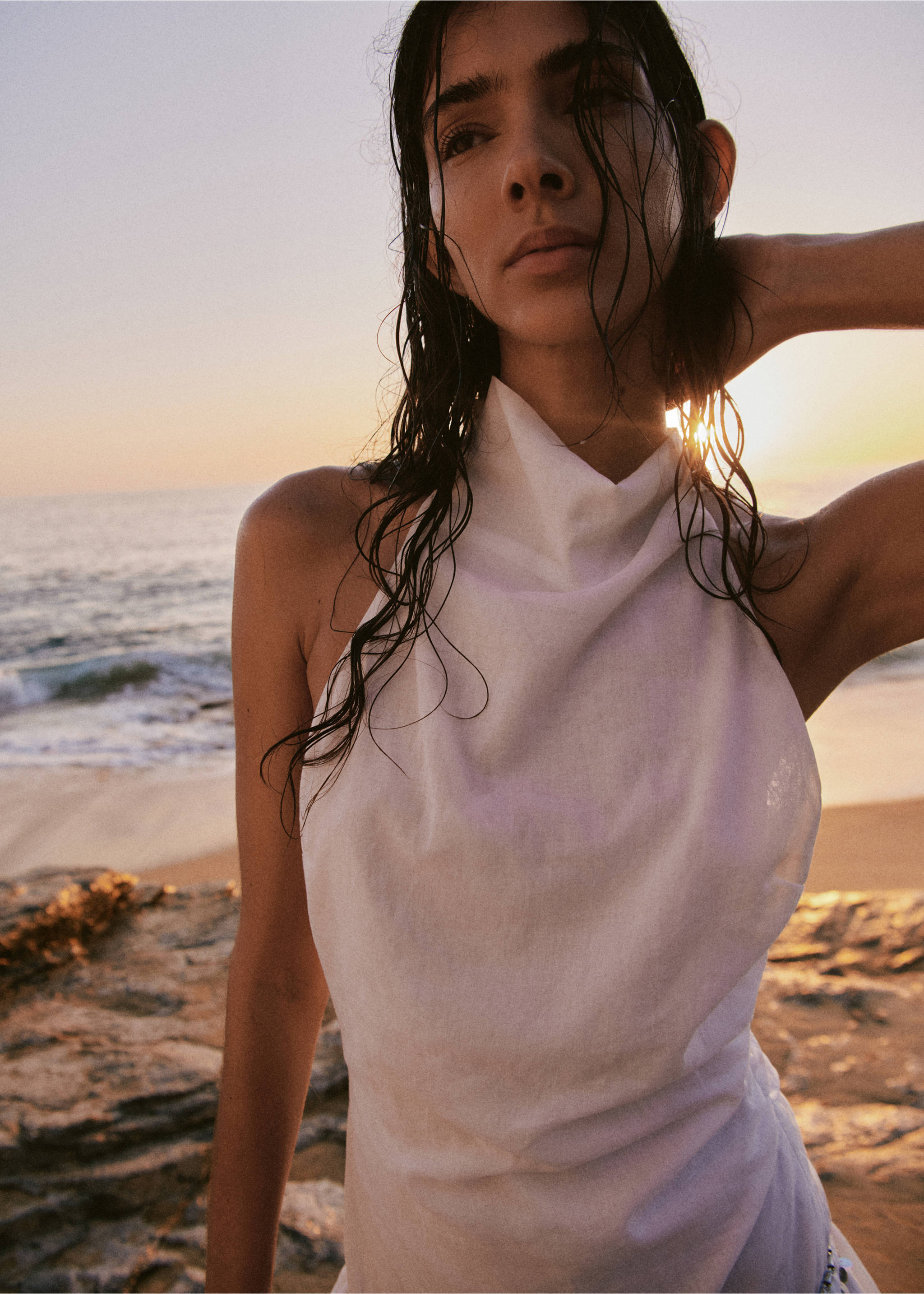 Robe sequins à emmanchures américaines - Détail de l'article 1, Blanc. Ref: 27068658-00.